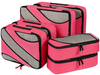 Woven Logo 6 Set Packing Cubes Travel Luggage Packing Organizers Compression Bags For Trip