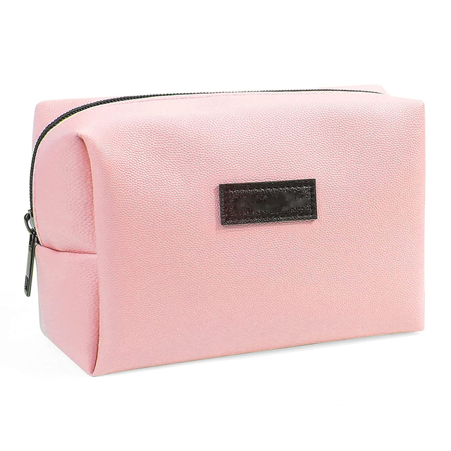 Pu Leather Travel Cosmetic Bag Makeup Pouch Portable Versatile Zipper Pouch for Women
