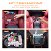 Car Net Pocket Handbag Holder Between Seats Back Storage Organizer Purse Holder for Console Front Seat Storage Carrier