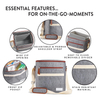 Removable Liner 12-Can Insulated Soft Cooler with Reusable Food Beverage Picnics Beach Cooler Bag