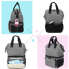 Waterproof Usb Nappy Bag Generic Mom Diaper Backpack Travel Tote Mummy Bag With Charging Pad Usb Port
