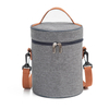 BSCI Manufacturer Wholesale Cylinder Simple Fashion Portable Thermal Lunch Cooler Bag