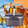 Grocery Bag Picnic Kit with Aluminium Handle for Travel Insulated Thermal Cooler Bag Tote Insulated Grocery Shopping Bag