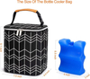 Waterproof Travel Outdoor Insulated Breastmilk Cooler Bag with Ice Pack Stylish Cooler Bag For Mummies Baby Bottle Bag
