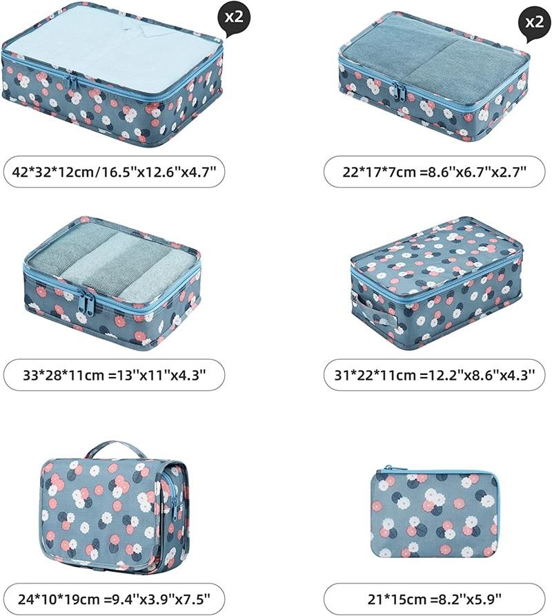 8 Pack packing Cubes Travel Luggage Organizer Product Details