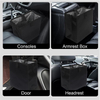 Leak-Proof Waterproof Car Trash Bin Collapsible Portable Auto Garbage Bag Large Capacity Trashcan Storage Bag Black