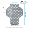 Luxury Soft Reusable Table Foldable Travel Portable Baby Mat Waterproof Changing Pad Cover