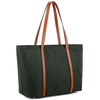 BSCI Manufacturers Women Leather Nylon Shoulder Bag Women's Oxford Large Capacity Work Fit 15.6 Inch Women's Tote Bag