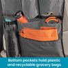 BackPockets Car Organizer with Seat Back Storage Pockets And Bag Dispensers Car Back Seat Cover for Kids