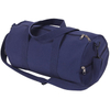 Weekender Travel Sneaker Duffle Bag Custom Logo Gym Sports Navy Cotton Canvas Barrel Duffel Bag