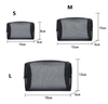 Fashion Unisex Lightweight Clear See-through Black Zipper Mesh Makeup Pouch Travel Toiletry Cosmetic Bag
