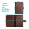 Custom Logo RFID Blocking Leather Passport Holder Slim Purse Pocket Wallet for men and women
