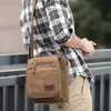 Durable canvas crossbody business shoulder messenger bag for travel