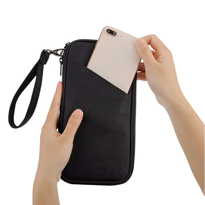 Passport Holder Document Family Organizer RFID Passport Bag Waterproof Passport Travel Wallet with Removable
