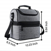 Lunch Box Insulated Lunch Bag Large Cooler Tote Bag for Adult,Men,Women,Kid, Double Deck Cooler for Office