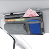 Hanging auto car zipper note pen storage holder point pocket card organizers sun visor organizer