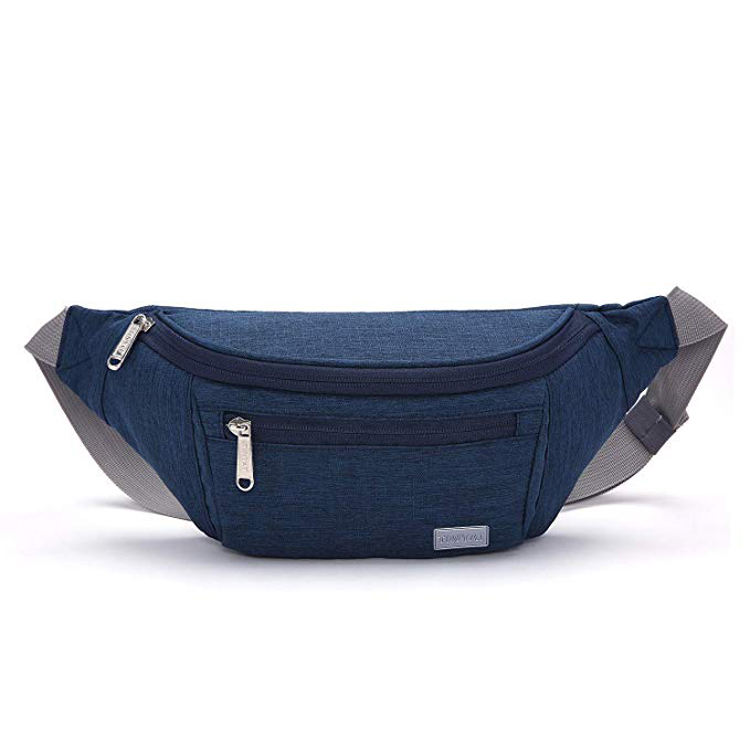 Lightweight fashionable durable travel jogging chest belly waist fanny bag