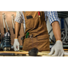Leather tool apron welding multi-use leather carpenter apron with 3 pockets cheap factory