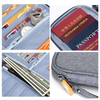Travel Passport Wallet, Waterproof Family Passport Holder RFID Blocking Document Organizer Case with Hand Strap