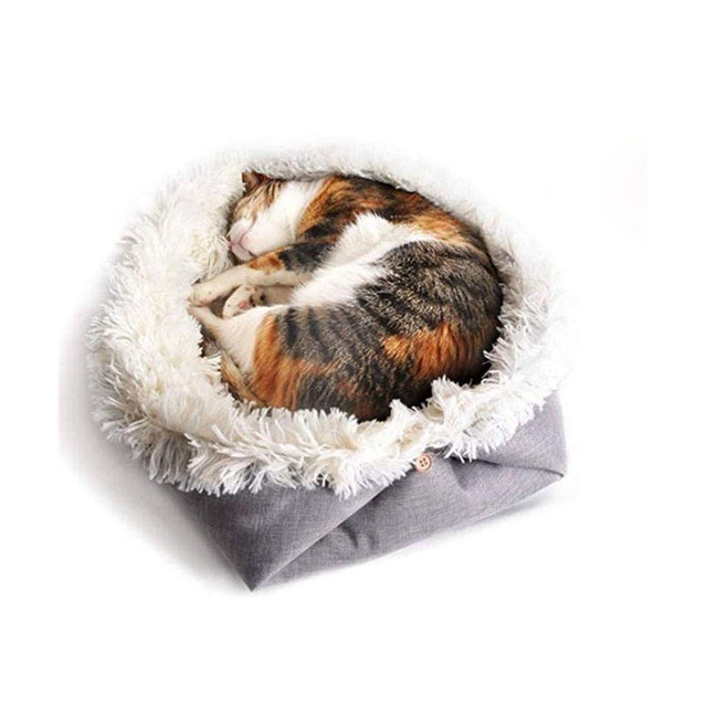 Puppy Cat Bed for Car Portable Dog Sleeping Bed Cat and Dog Sleep Bag Plush Soft Pet Beds