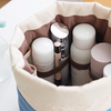 Bulk Drawstring Round Cosmetic Bags Cheap Wholesale Makeup Bags with Compartments