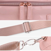 Water Resistant Pink PU Leather Lunch Box Cooler Bag For Women Girls
