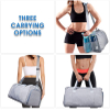 Woman girls outdoor weekend pink carryon handbag duffel tote bags sports travel bag sport with shoes compartment