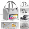 Reusable Women Kids Lunch Box Insulated Lunch Bag Large Cooler Pincic Handbag for Workout School Fitness