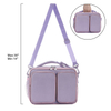 Wholesale Light Purple Custom Insulated Lunch Bag Kids School Thermal Food Drink Cooler Bag