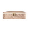 Portable Handle PU Leather Cosmetic Storage Bag Multifunction Travel Makeup Brush Small Accessories Organizer Case