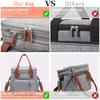 Extra Large Expandable Insulated Cooler Lunch Bag With Shoulder Strap