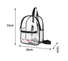 Clear Small Backpack Bag Transparent Daypack Waterproof See Through Bookbag Clear Mini PVC Backpacks for Kids Girls