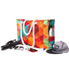 Waterproof Cotton Rope Handles Grocery Tote Beach Bag for Summer