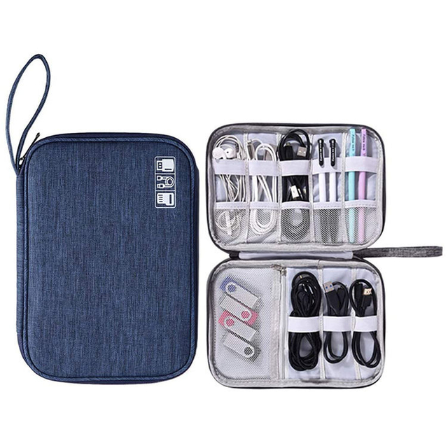 Earphone USB Cable Memory Card Storage Bag Multi-function Mobile Phone Accessories Organizer Bag