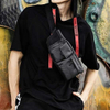 Men Custom Logo Crossbody Sling Chest Fanny Pack Waterproof Gym Sports Running Belt Waist Bag