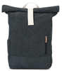 Male Roll Top Canvas Travel Rucksack Backpack Waterproof Rolltop Bag Pack Made of Recycled