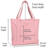 Girls Tote Bag Large Shoulder Bag Women Purse Top Handle Hand Bag Cotton Canvas Handbag