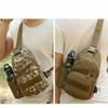 Custom mens sling bag high quality USB messenger bags crossbody