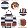Custom Canvas Weekender Tote Bag for Women Canvas Overnight Weekend Bag Large Travel Bags with Shoes Compartment