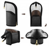 Makeup Brush Organzier Bag High Capacity Portable Stand-Up Makeup Brush Holder,Professional Artist Makeup Brush Sets Case Waterp