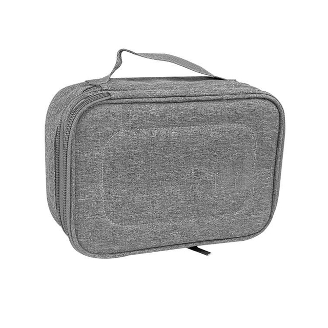 Multifunctional Portable Makeup Case 2 Layer Cosmetic Organizer Make Up Bag Brush Storage Bag