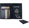 Custom Branded premium pu leather passport wallet family pvc travel passport wallet holder custom print