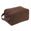 Promotional Portable Canvas Toiletry Travel Organizer Bag for Men Large Cosmetic And Shaving Dopp Kit Bag