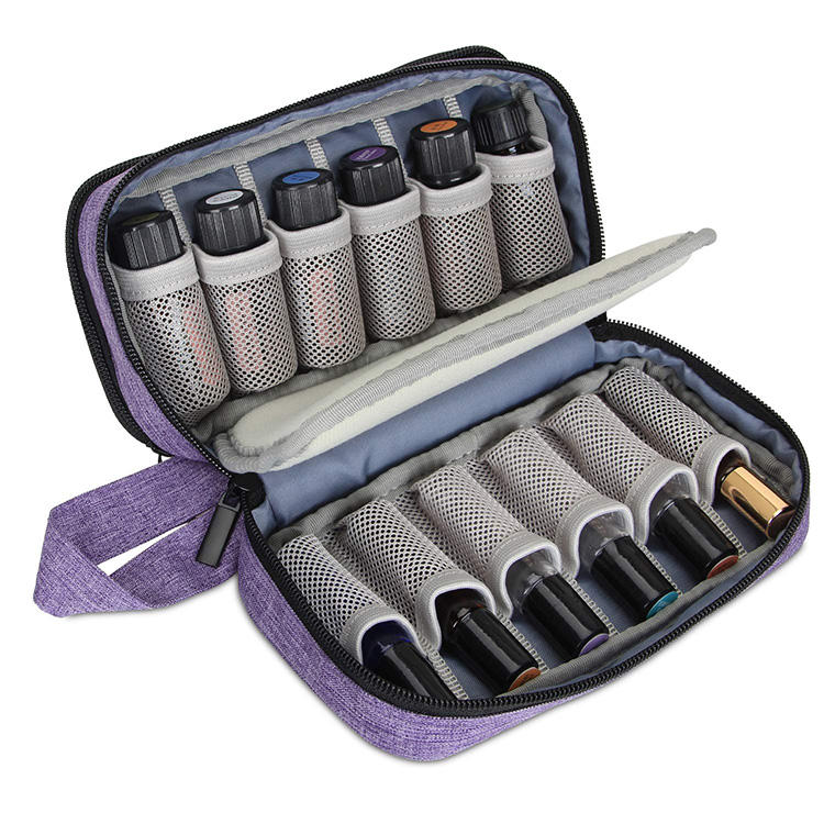 Multipurpose Cute Essential Oil Carry Zipper Bag Coin Purse Lipsticks Storage Mini Bag Fit In Women Handbag