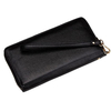 luxury women travel long wallets zip around rfid blocking card holder pu leather long wallet