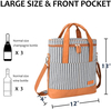 3 Bottle Travel Wine Carrying Cooler Tote Bag Insulated Picnic Wine Cooler Bags