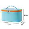 Zipper Waterproof PU Leather Travel Beauty Make Up Organizer Bag Portable Cosmetic Bag