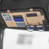 Car Sun Visor Bill Pen Business Card Holder CD DVD Organizer Storage Box Sunglasses Clip Stowing Tidying Car Accessories