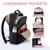 Unisex Waterproof Women Men Teenage Back Pack Rucksack School Book Bag Backpack with Usb Charging