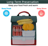 Insulated Waterproof Portable Cooler Lunch Box Bag Thermal Little Bag Cotton Lunch Bag with Portable Handle